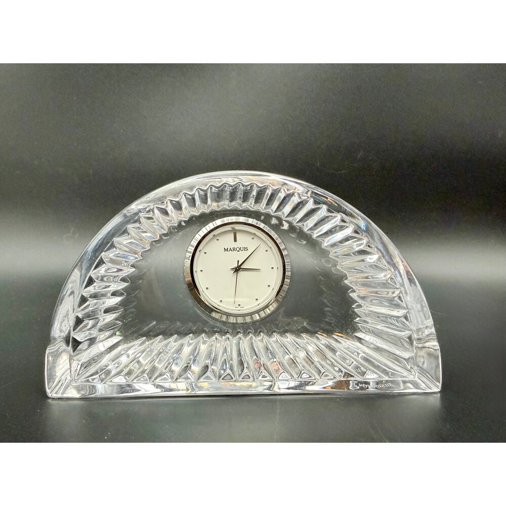 Marquis by Waterford Crystal Clock – Made in Germany – 4.5” – Decor Only